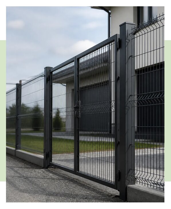 Забор 3Д с воротами под ключ в Майкопе по цене от 8593 р. | ЗаборЭксеперт-Мкп